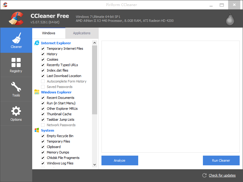 latest ccleaner free download for xp